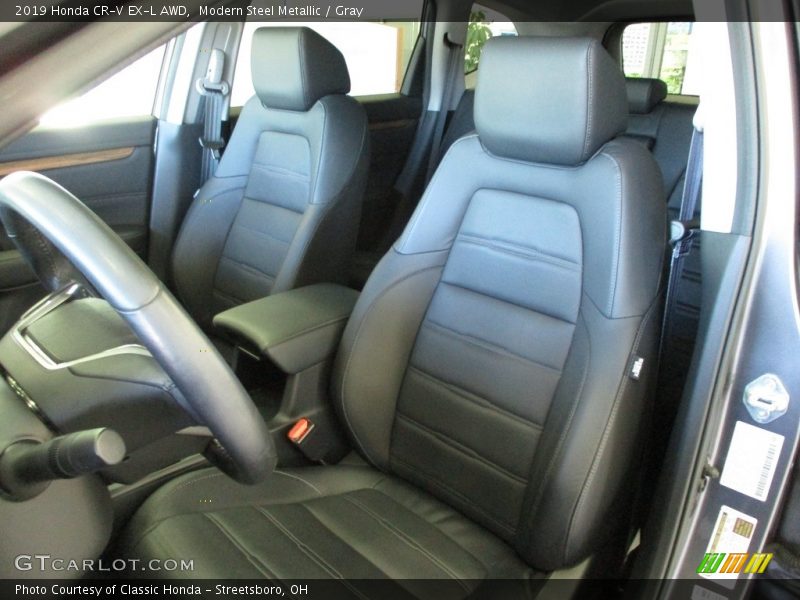 Modern Steel Metallic / Gray 2019 Honda CR-V EX-L AWD
