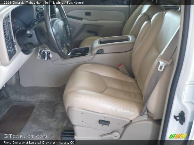 Summit White / Tan/Neutral 2003 Chevrolet Tahoe 4x4