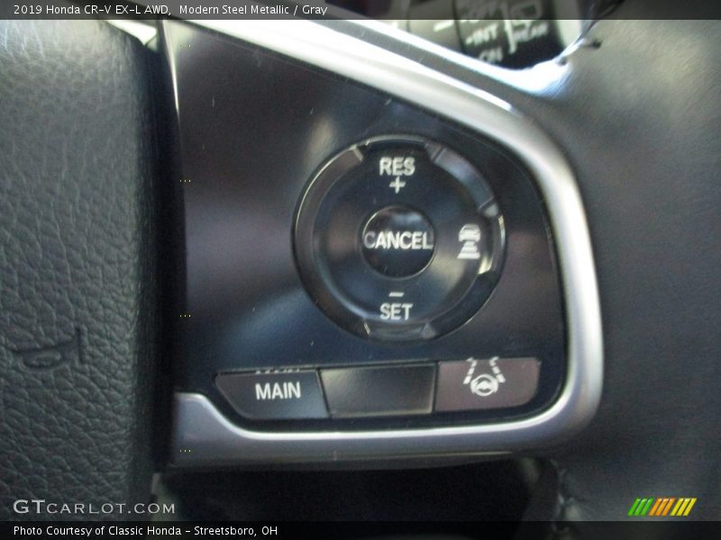 Modern Steel Metallic / Gray 2019 Honda CR-V EX-L AWD