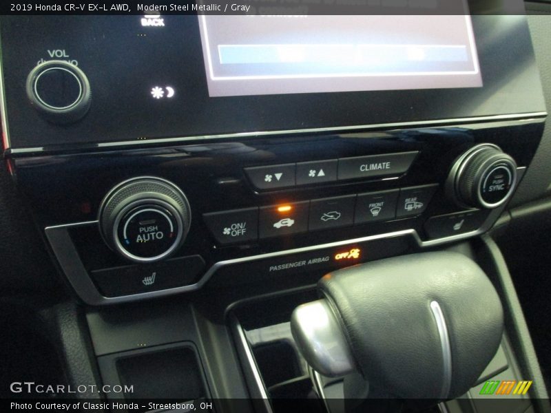 Modern Steel Metallic / Gray 2019 Honda CR-V EX-L AWD