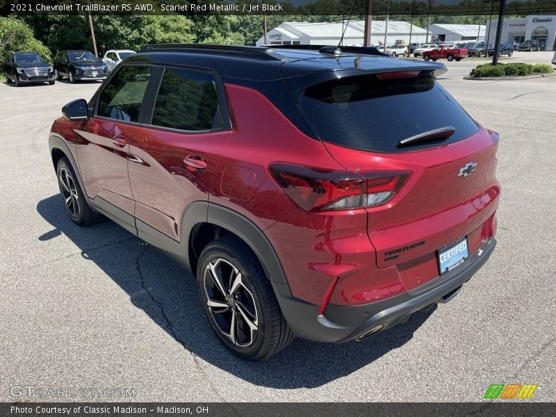Scarlet Red Metallic / Jet Black 2021 Chevrolet TrailBlazer RS AWD