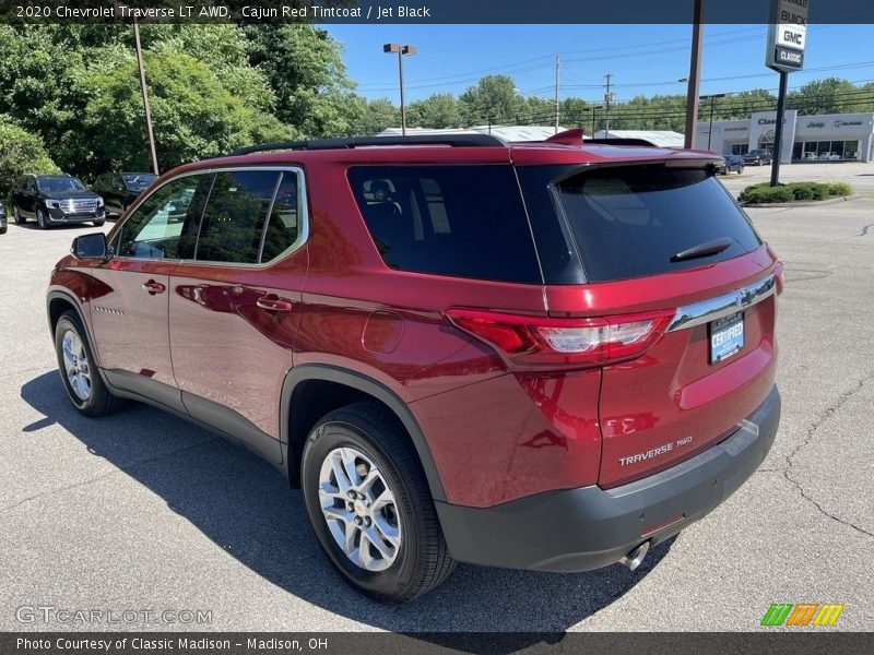 Cajun Red Tintcoat / Jet Black 2020 Chevrolet Traverse LT AWD