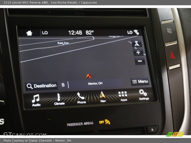 Navigation of 2019 MKC Reserve AWD