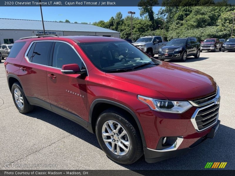 Cajun Red Tintcoat / Jet Black 2020 Chevrolet Traverse LT AWD