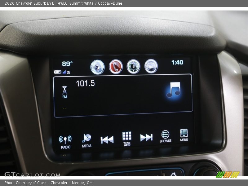 Summit White / Cocoa/­Dune 2020 Chevrolet Suburban LT 4WD