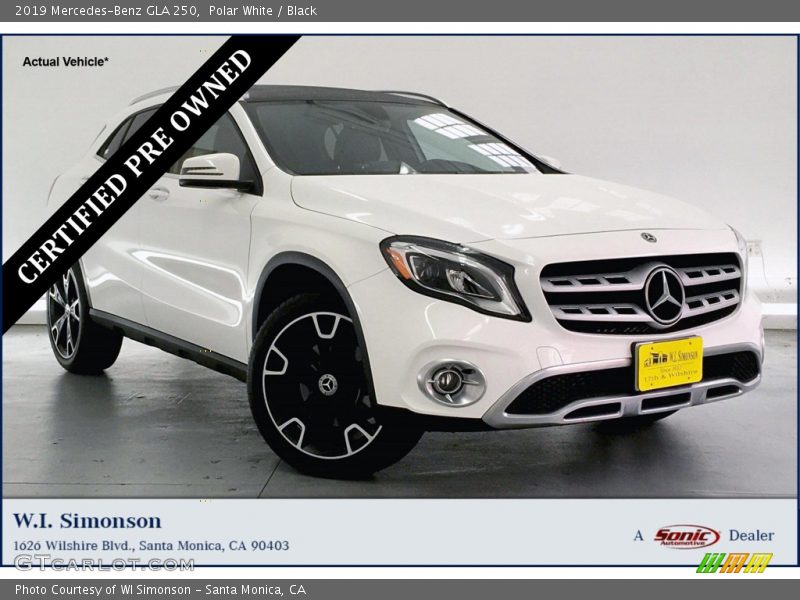 Polar White / Black 2019 Mercedes-Benz GLA 250