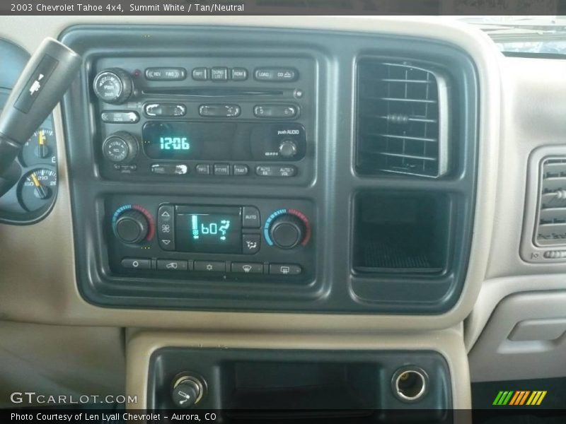 Summit White / Tan/Neutral 2003 Chevrolet Tahoe 4x4
