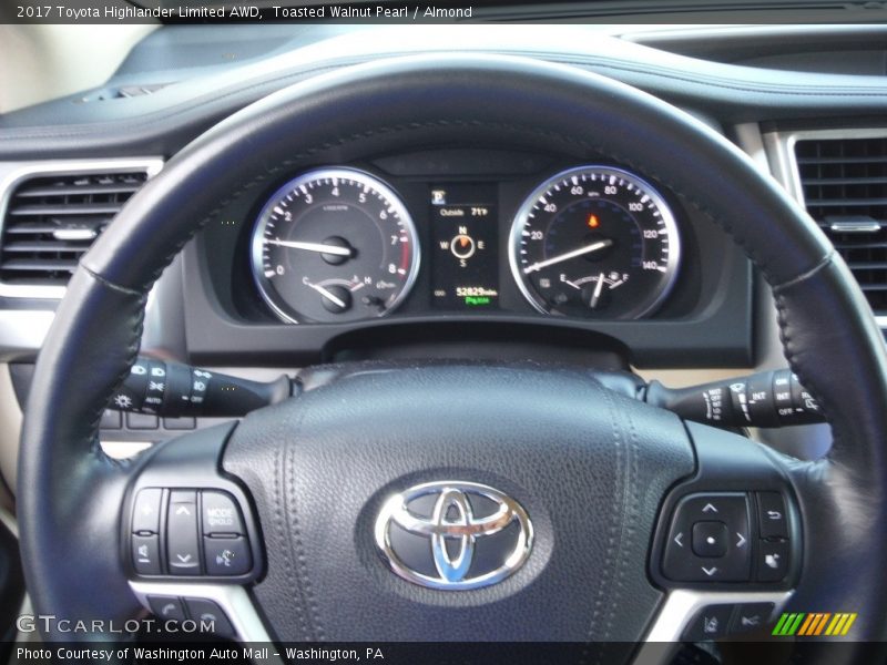 Toasted Walnut Pearl / Almond 2017 Toyota Highlander Limited AWD
