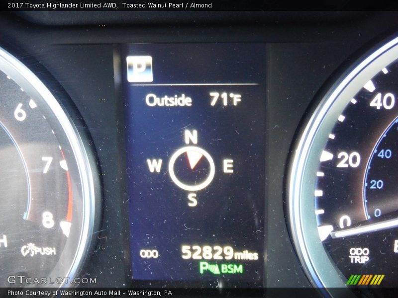 Toasted Walnut Pearl / Almond 2017 Toyota Highlander Limited AWD