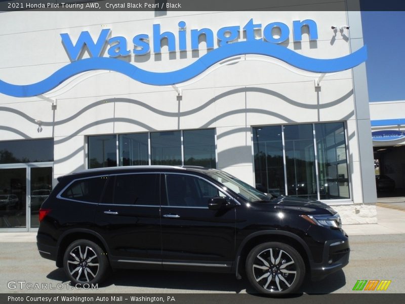 Crystal Black Pearl / Black 2021 Honda Pilot Touring AWD