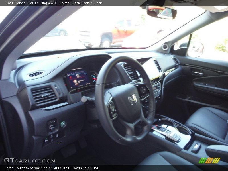 Crystal Black Pearl / Black 2021 Honda Pilot Touring AWD