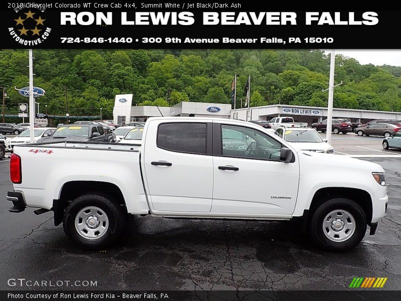 Summit White / Jet Black/Dark Ash 2018 Chevrolet Colorado WT Crew Cab 4x4