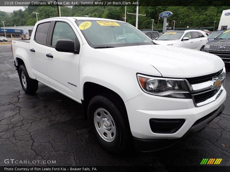 Summit White / Jet Black/Dark Ash 2018 Chevrolet Colorado WT Crew Cab 4x4
