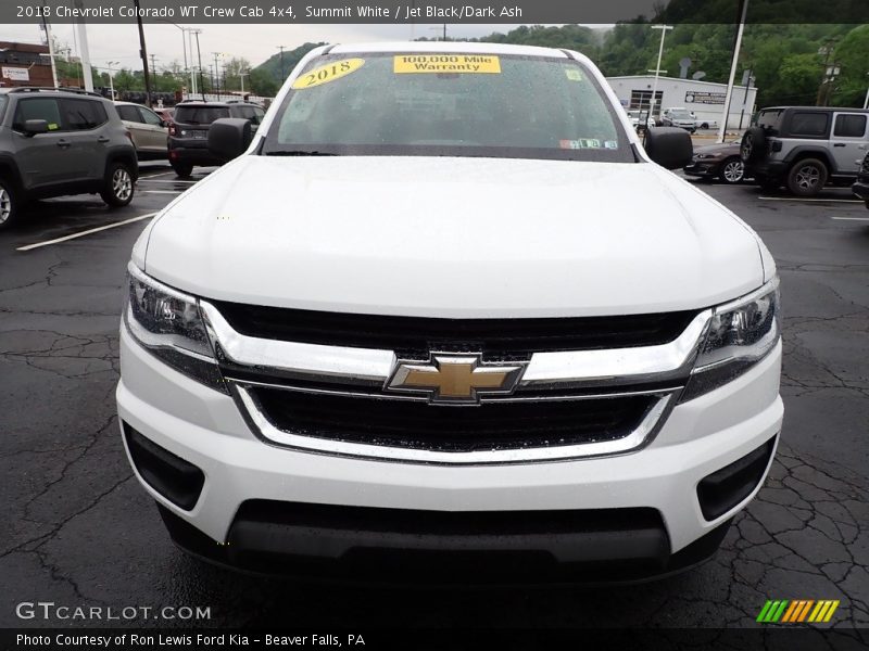 Summit White / Jet Black/Dark Ash 2018 Chevrolet Colorado WT Crew Cab 4x4