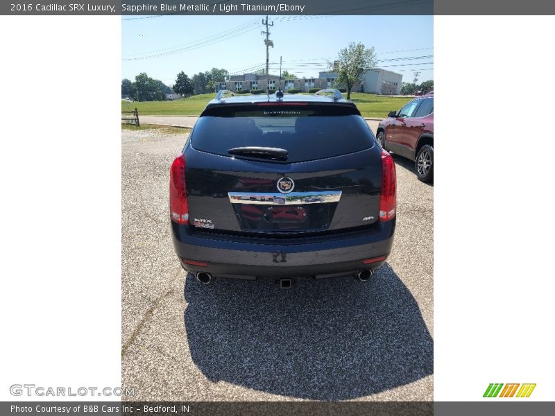 Sapphire Blue Metallic / Light Titanium/Ebony 2016 Cadillac SRX Luxury