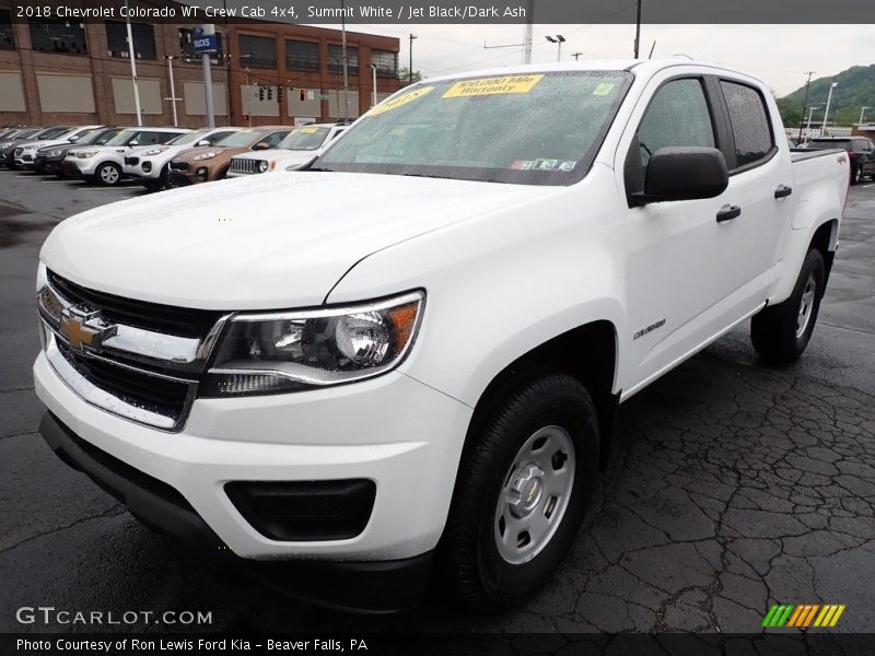 Summit White / Jet Black/Dark Ash 2018 Chevrolet Colorado WT Crew Cab 4x4