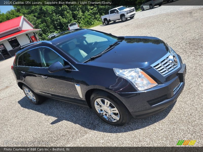 Sapphire Blue Metallic / Light Titanium/Ebony 2016 Cadillac SRX Luxury