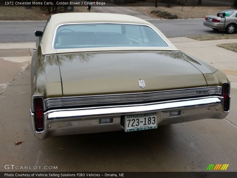 Golden Brown / Covert Beige 1972 Chevrolet Monte Carlo