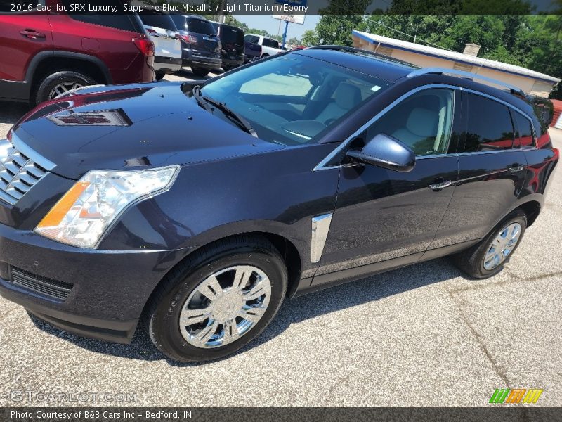 Sapphire Blue Metallic / Light Titanium/Ebony 2016 Cadillac SRX Luxury