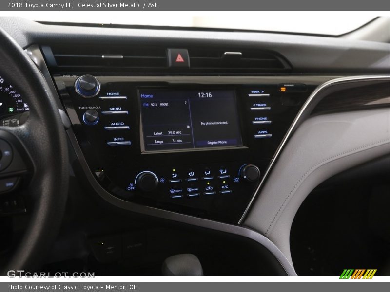 Celestial Silver Metallic / Ash 2018 Toyota Camry LE