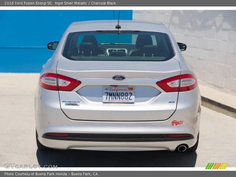 Ingot Silver Metallic / Charcoal Black 2016 Ford Fusion Energi SE