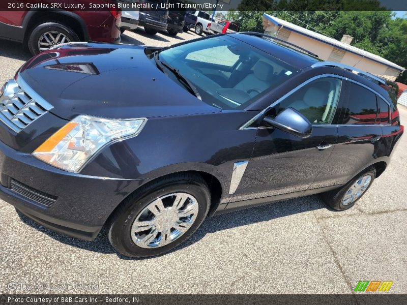 Sapphire Blue Metallic / Light Titanium/Ebony 2016 Cadillac SRX Luxury