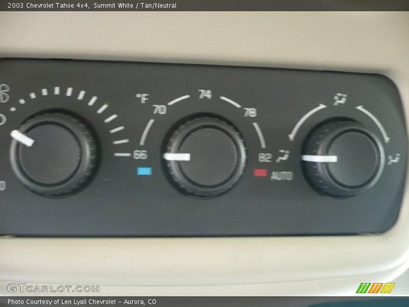 Summit White / Tan/Neutral 2003 Chevrolet Tahoe 4x4