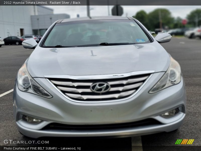 Radiant Silver / Black 2012 Hyundai Sonata Limited