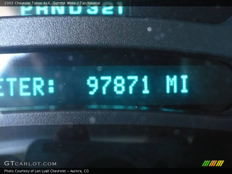 Summit White / Tan/Neutral 2003 Chevrolet Tahoe 4x4