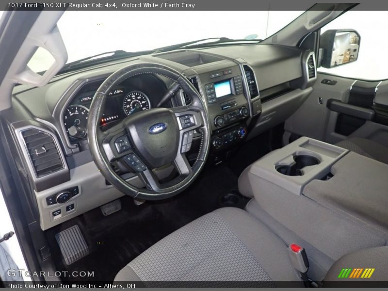  2017 F150 XLT Regular Cab 4x4 Earth Gray Interior