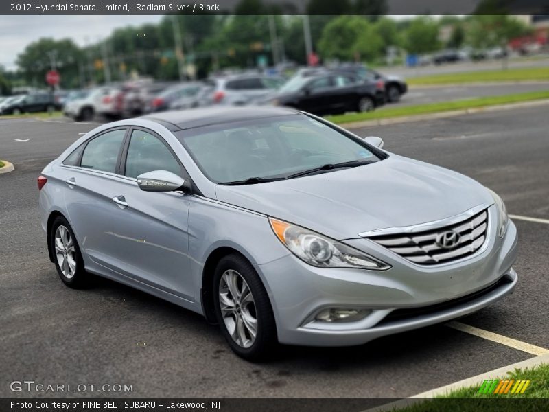 Radiant Silver / Black 2012 Hyundai Sonata Limited