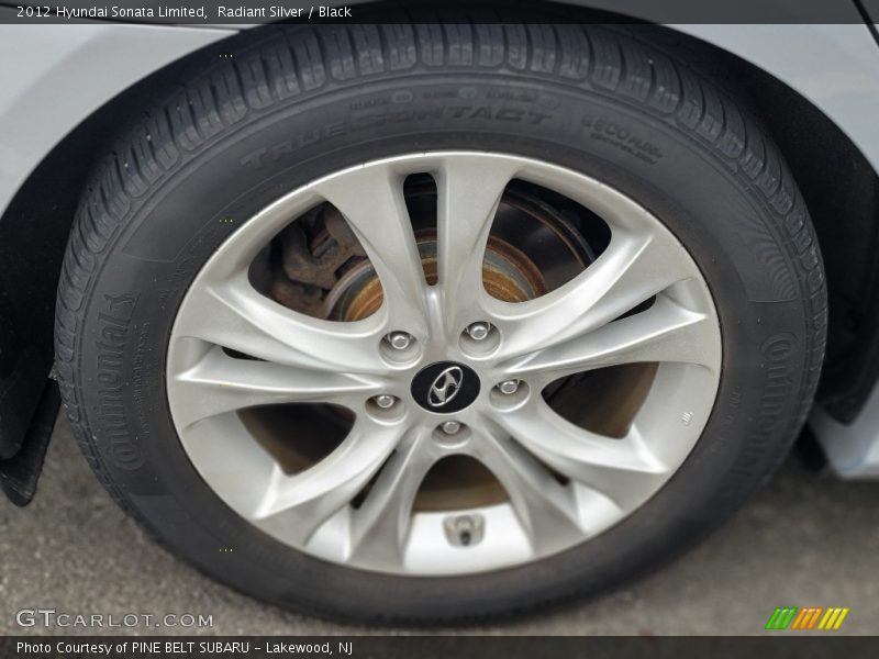 Radiant Silver / Black 2012 Hyundai Sonata Limited