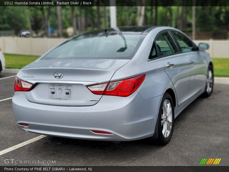Radiant Silver / Black 2012 Hyundai Sonata Limited