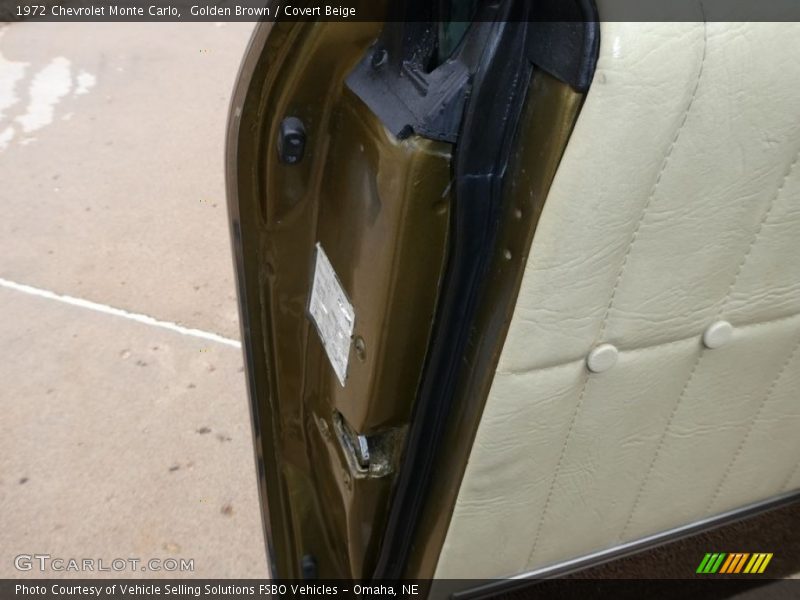 Golden Brown / Covert Beige 1972 Chevrolet Monte Carlo