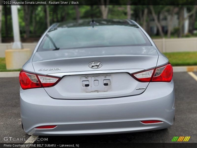 Radiant Silver / Black 2012 Hyundai Sonata Limited