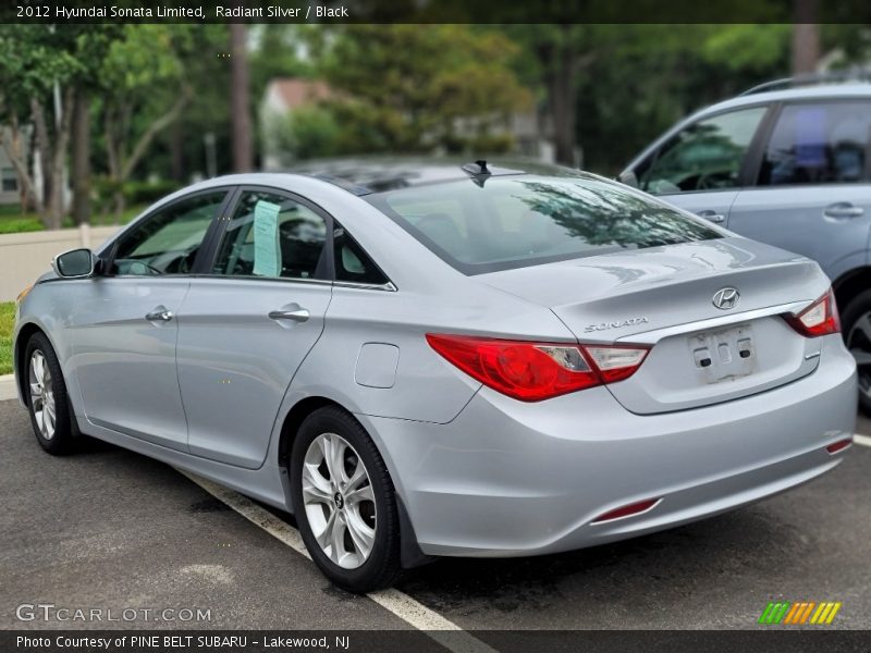 Radiant Silver / Black 2012 Hyundai Sonata Limited