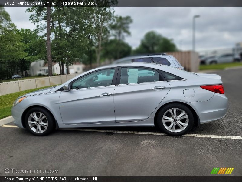 Radiant Silver / Black 2012 Hyundai Sonata Limited