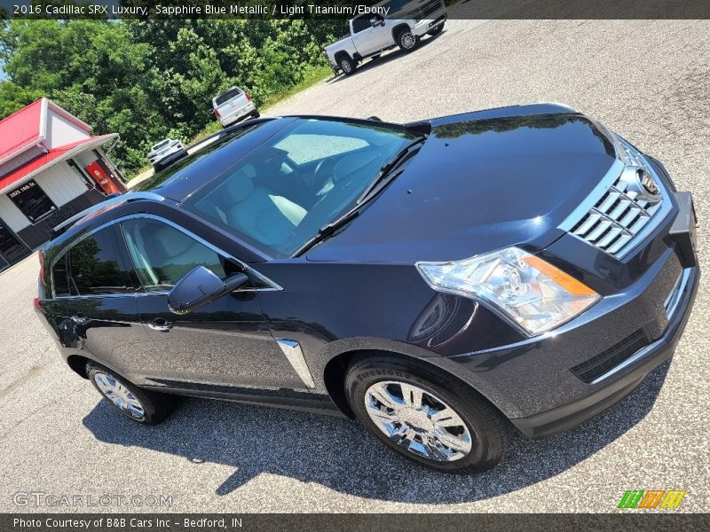 Sapphire Blue Metallic / Light Titanium/Ebony 2016 Cadillac SRX Luxury