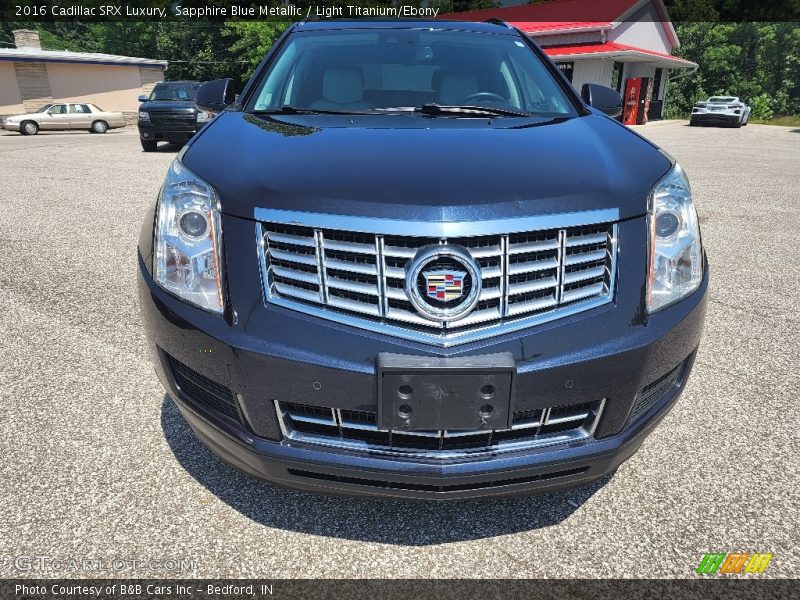 Sapphire Blue Metallic / Light Titanium/Ebony 2016 Cadillac SRX Luxury