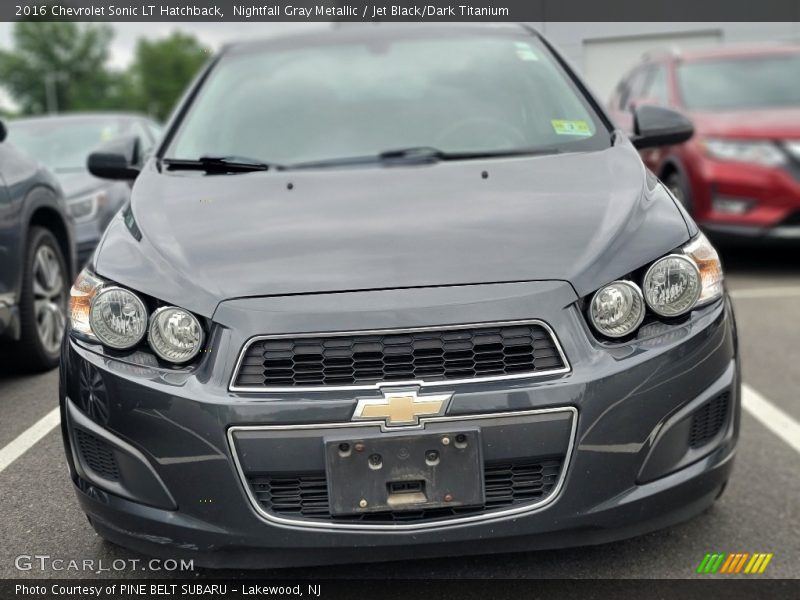 Nightfall Gray Metallic / Jet Black/Dark Titanium 2016 Chevrolet Sonic LT Hatchback