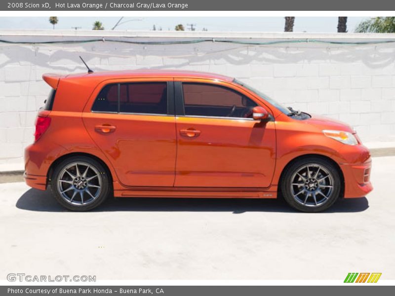 Hot Lava Orange / Charcoal Gray/Lava Orange 2008 Scion xD