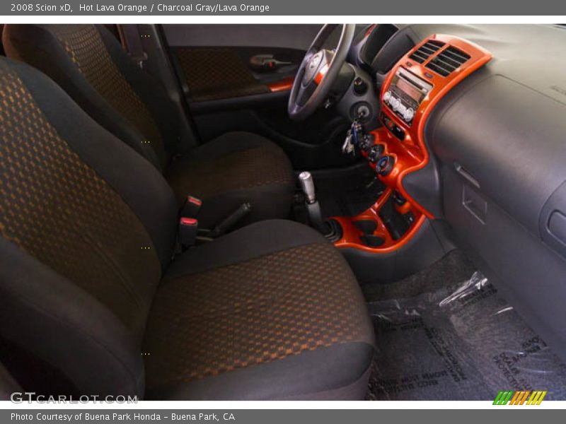 Hot Lava Orange / Charcoal Gray/Lava Orange 2008 Scion xD