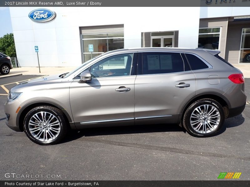 Luxe Silver / Ebony 2017 Lincoln MKX Reserve AWD
