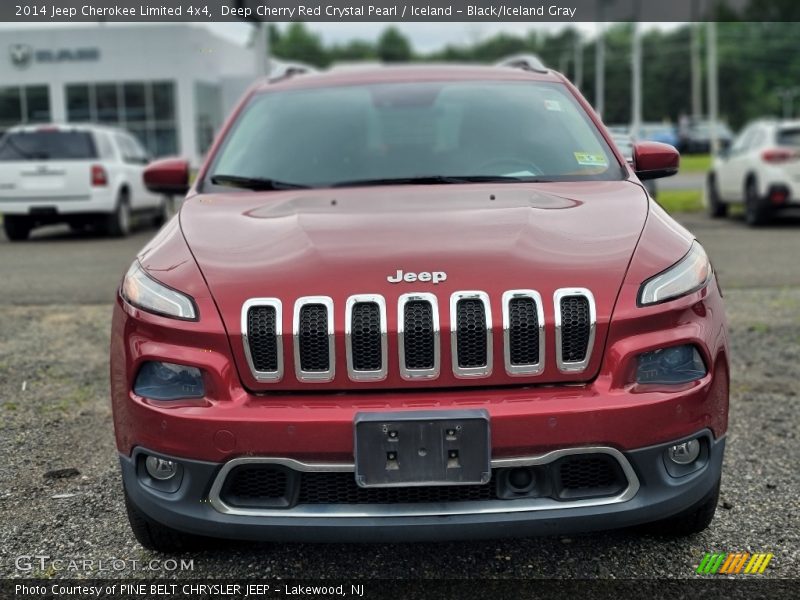 Deep Cherry Red Crystal Pearl / Iceland - Black/Iceland Gray 2014 Jeep Cherokee Limited 4x4