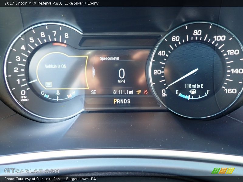Luxe Silver / Ebony 2017 Lincoln MKX Reserve AWD