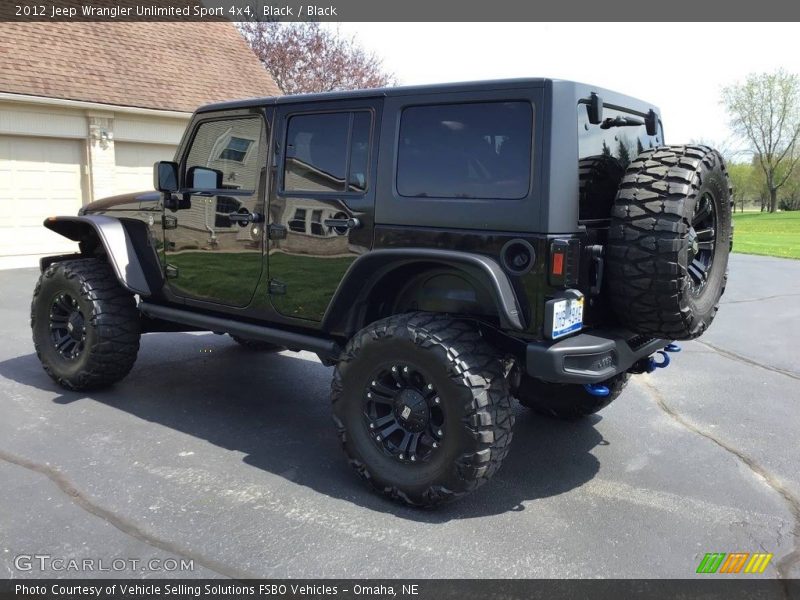 Black / Black 2012 Jeep Wrangler Unlimited Sport 4x4