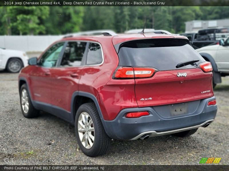 Deep Cherry Red Crystal Pearl / Iceland - Black/Iceland Gray 2014 Jeep Cherokee Limited 4x4