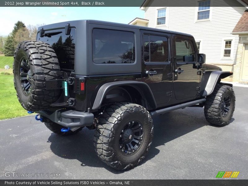 Black / Black 2012 Jeep Wrangler Unlimited Sport 4x4