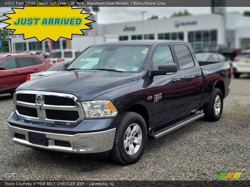 Maximum Steel Metallic / Black/Diesel Gray 2020 Ram 1500 Classic SLT Crew Cab 4x4