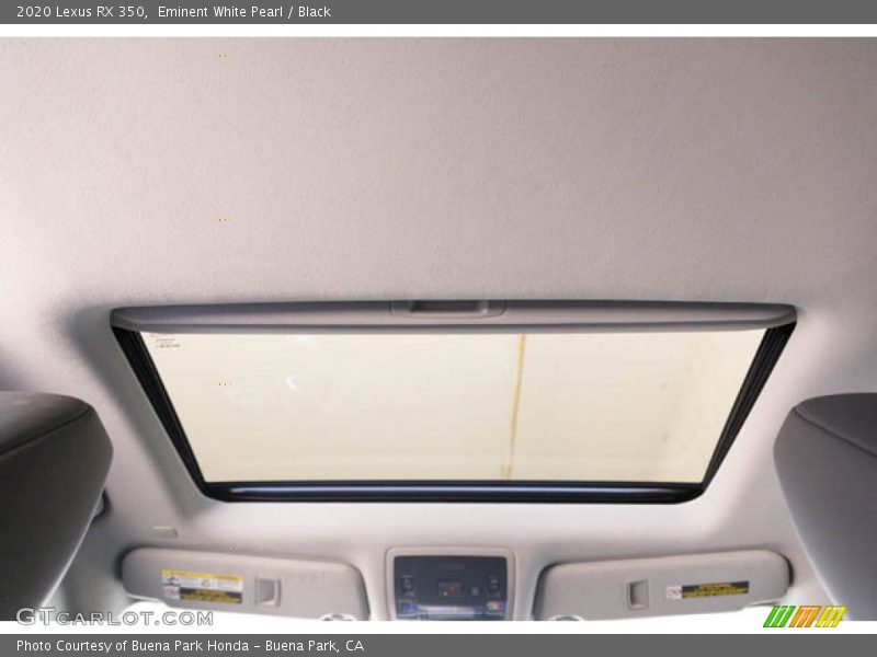 Eminent White Pearl / Black 2020 Lexus RX 350